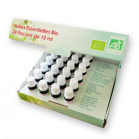 Coffret de 24 Huiles Essentielles Bio