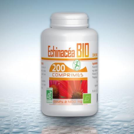 Echinacéa biologique -200 comprimés à 400 mg