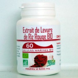 Levure de Riz Rouge 0,4% -60 gélules bio 600mg