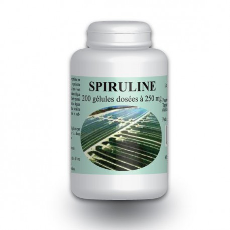 Spiruline - 200 gélules à 250 mg