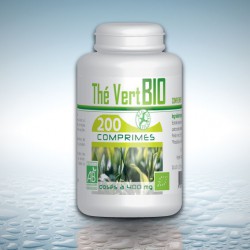 Thé Vert biologique-200 comprimés à 400 mg
