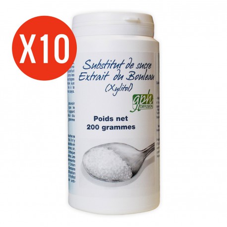 Xylitol en poudre - 200 gr x10