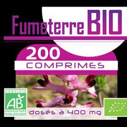 200 Comprimes Fumeterre Bio 400 mg