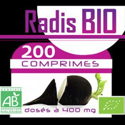 200 Comprimes Radis Noir Bio 400 mg