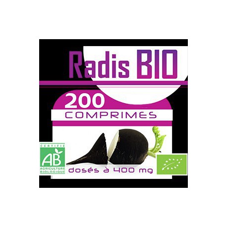 200 Comprimes Radis Noir Bio 400 mg