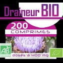 200 Comprimes complexe Draineur Bio- Artichaut-Aubier de tilleul-Radis noir  400 mg