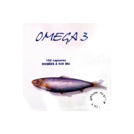 Omega 3 - 100 capsules dosées 505 mg