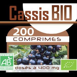 200 Comprimes Cassis Bio 400 mg