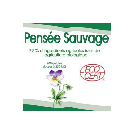 Pensée Sauvage Bio - 200 gelules classiques