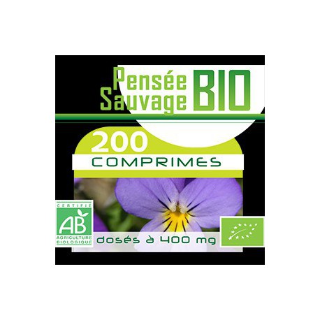 200 Comprimes Pensée Sauvage Bio 400 mg
