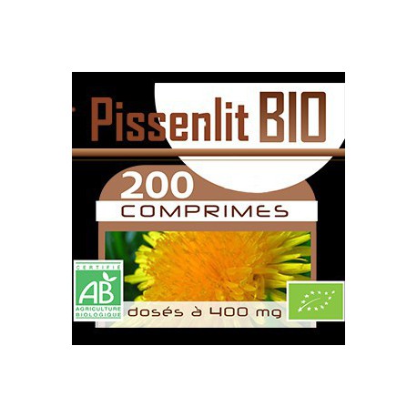 200 Comprimes Pissenlit Bio 400 mg