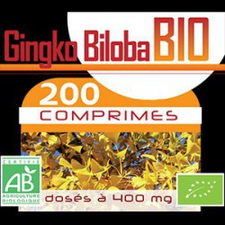 Ginkgo Biloba Bio 400 mg - 200 Comprimés