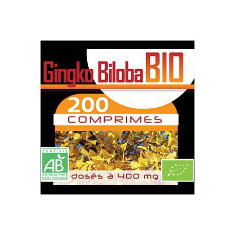 Ginkgo Biloba Bio 400 mg - 200 Comprimés