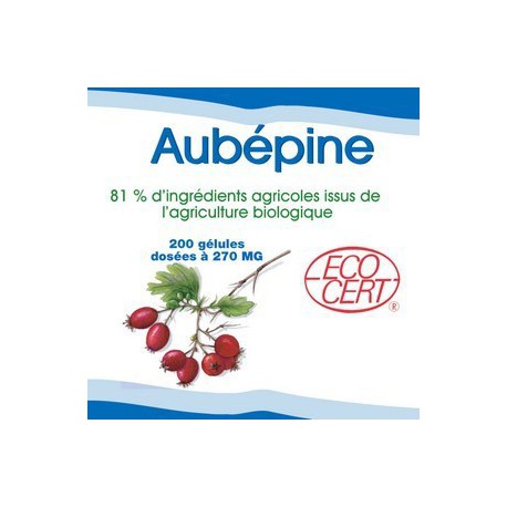 Aubépine Bio - 200 gelules classiques