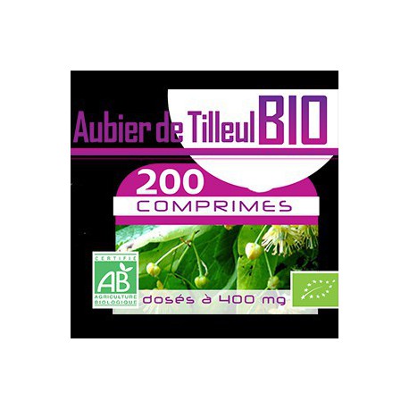 200 Comprimes Aubier de Tilleul Bio 400 mg