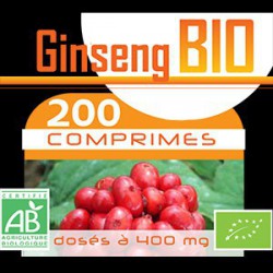 200 Comprimes Ginseng Bio 400 mg