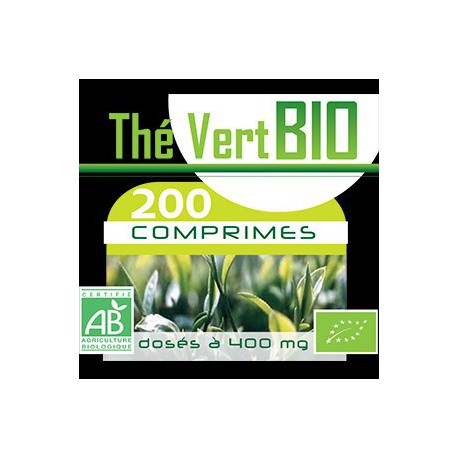 Thé Vert Bio 400 mg - 200 Comprimés