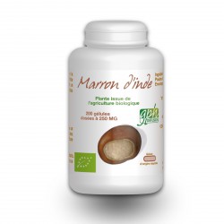 Marron d'Inde Bio - 250 mg - 200 gélules végétales