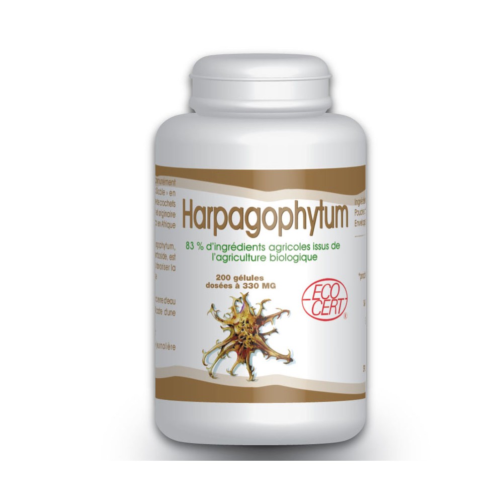 Harpagophytum bio - 200 gélules à 330 mg