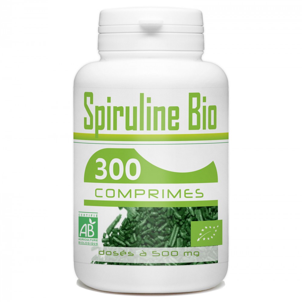 Spiruline Bio 300 comprimés 500 mg