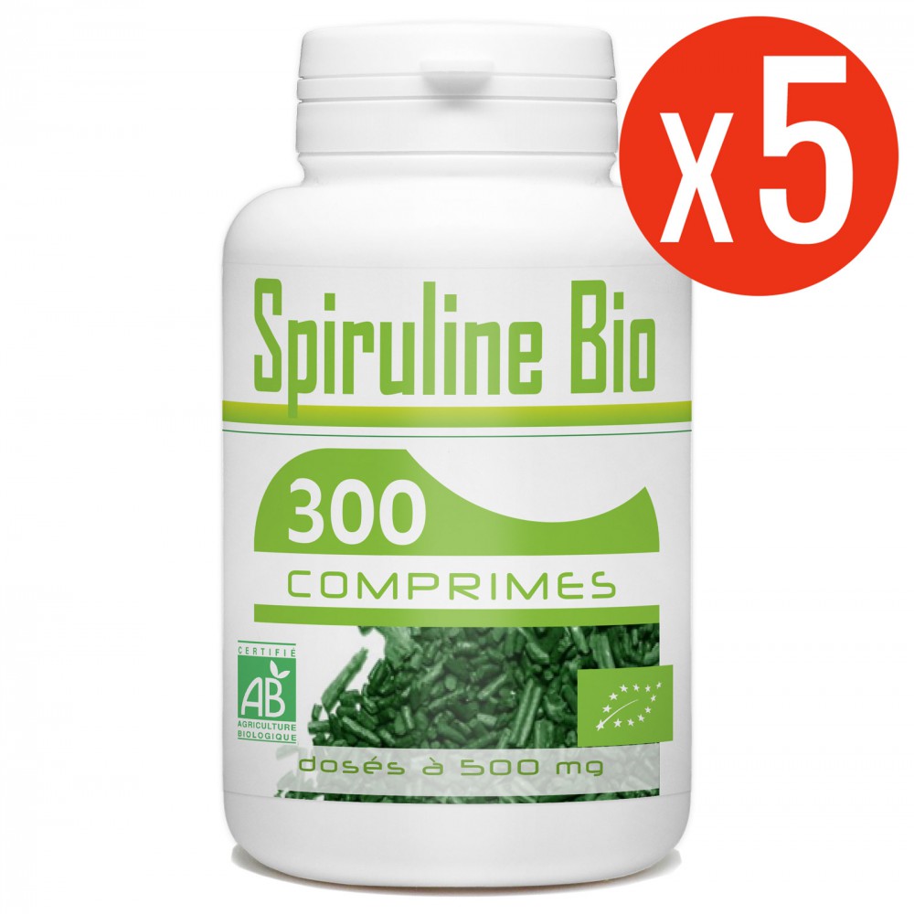 SPIRULINE BIO 300 comprimés 500 mg x5