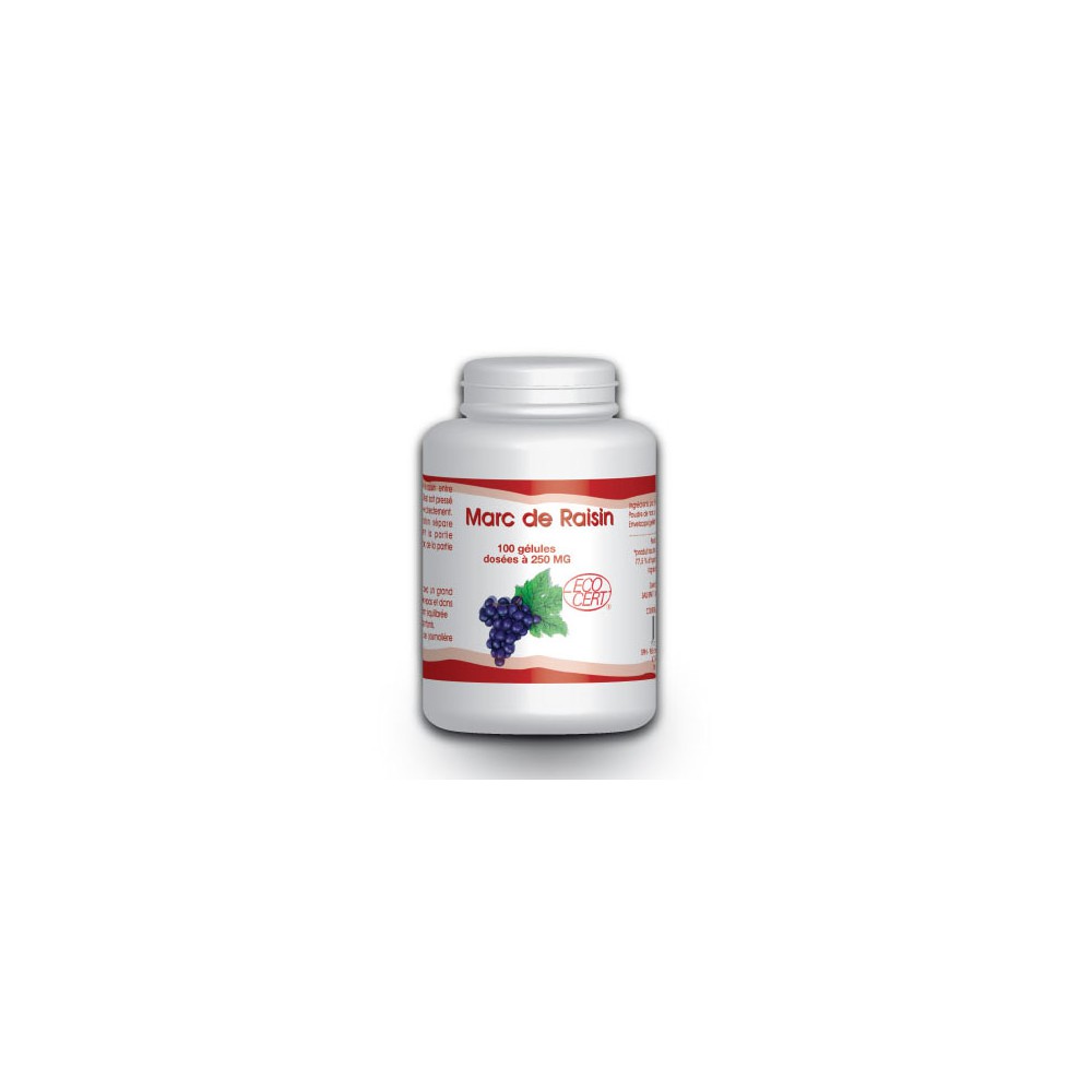 Marc de Raisin Bio- 250 mg - 100 gélules