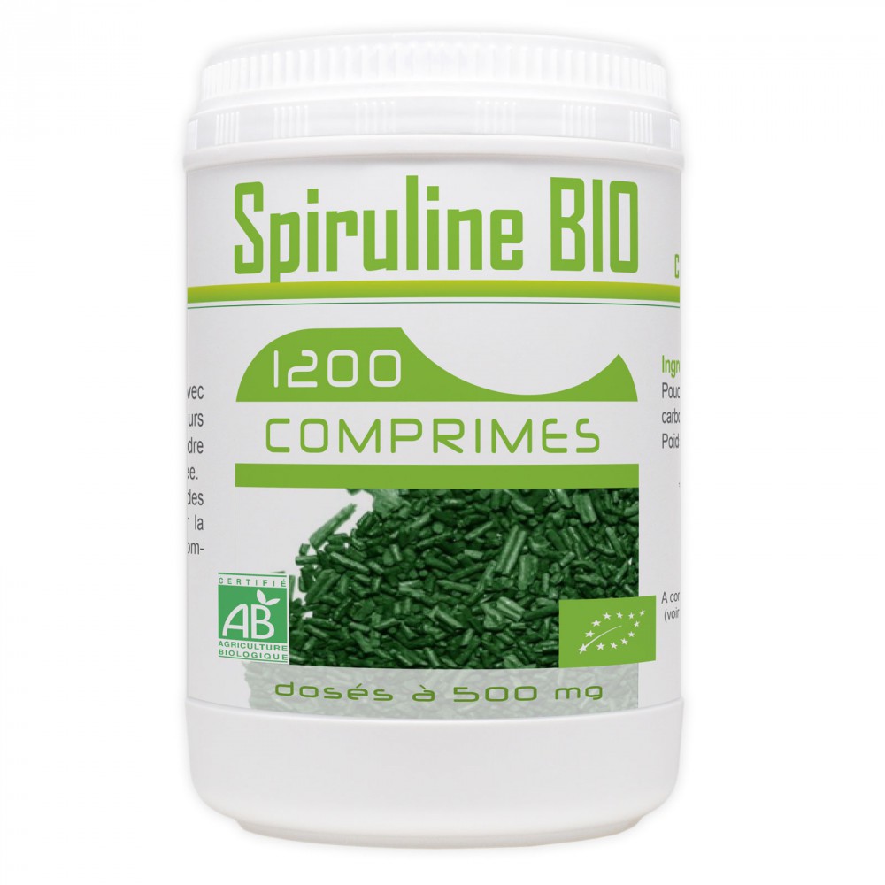 Spiruline Bio - 500 mg - 1200 comprimés