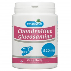 Glucosamine - Chondroitine - 200 gélules à 520 mg