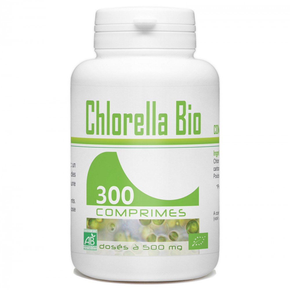 Chlorella bio - 300 comprimés à 500 mg
