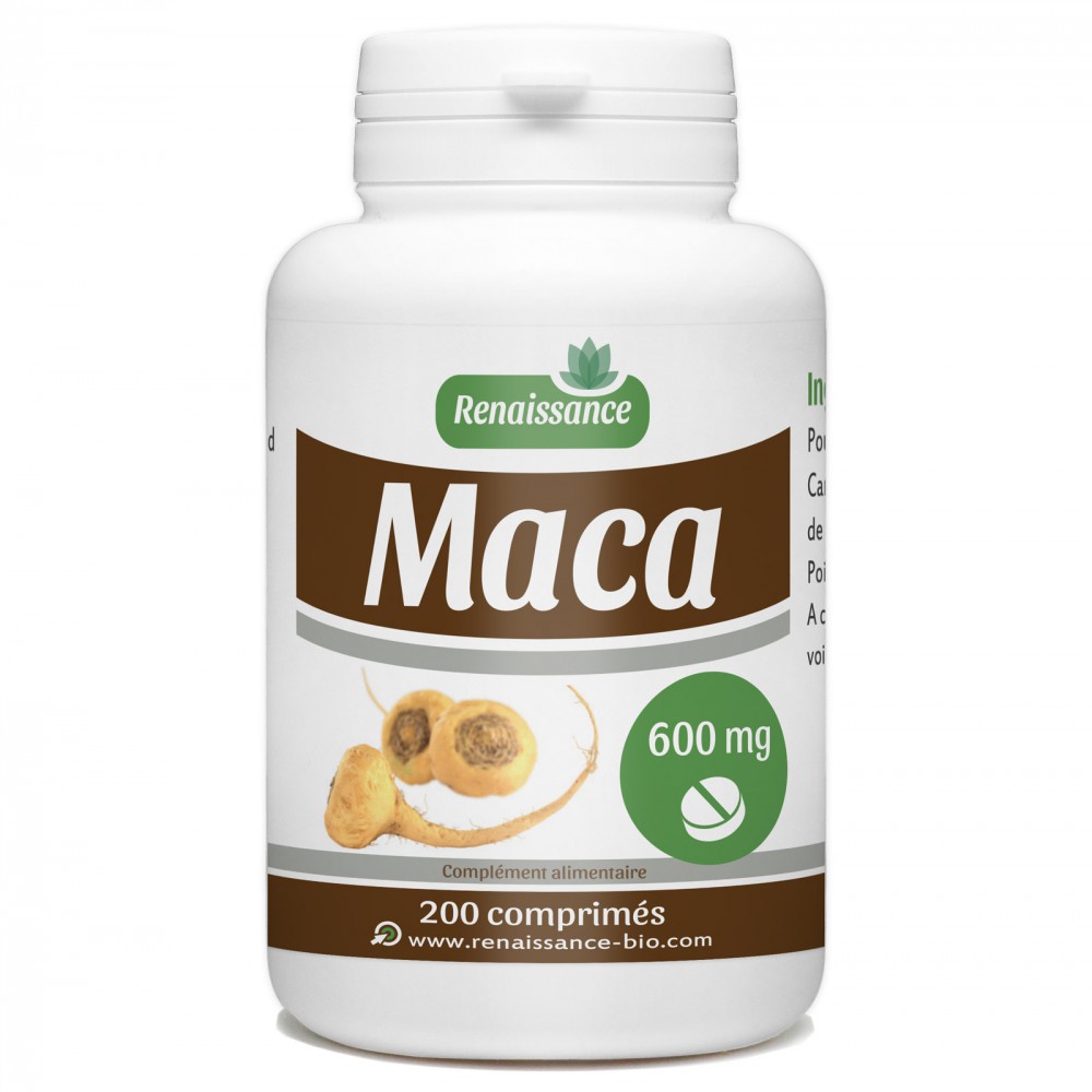 Maca dosé à 600 mg 200 comps