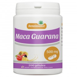 Maca - Guarana - 200 gelules dosées 500 mg