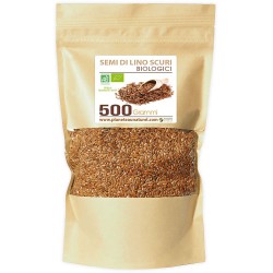 Semi di Lino Scuri Biologici - Linum usitatissimum - 500g