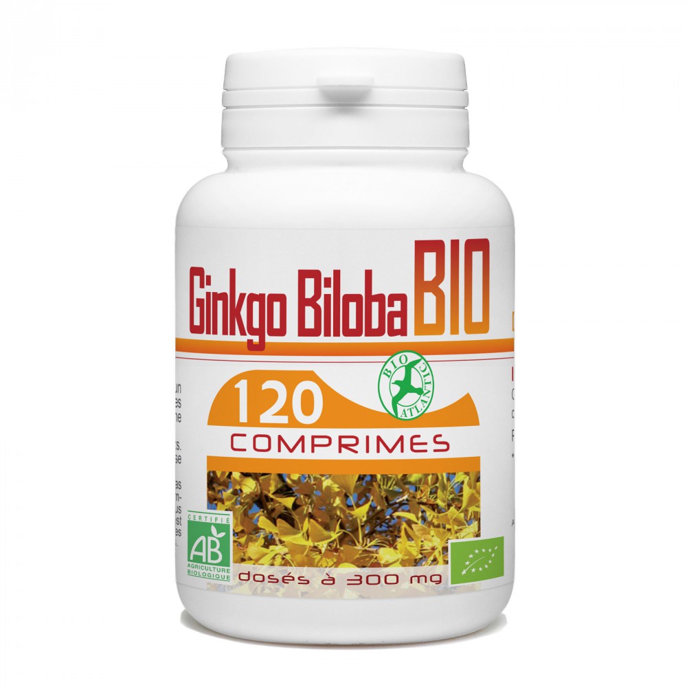 Ginkgo Biloba Bio - 120 comprimés à 300 mg