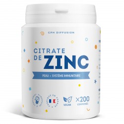 Citrate de zinc - 200 comprimés