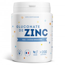 Gluconate de zinc - 200 comprimés