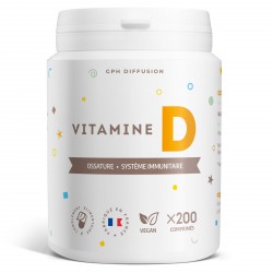 Vitamine D - 5 µg - 200 Comprimés