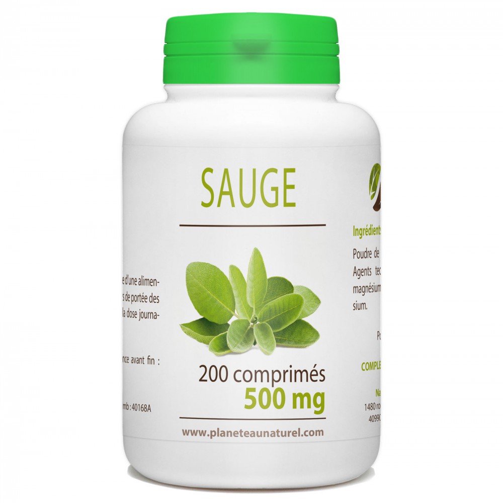 Sauge - 500 mg - 200 comprimés