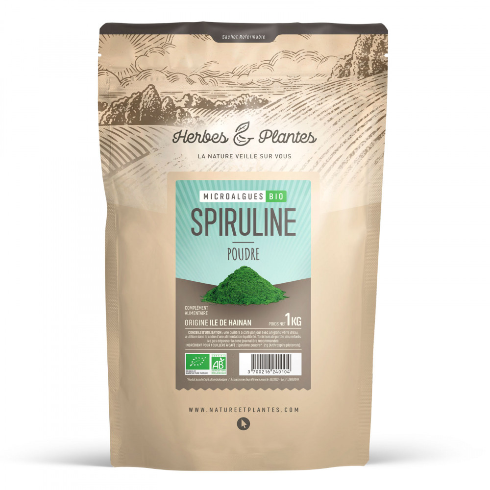 Spiruline Bio 1 kg - Poudre