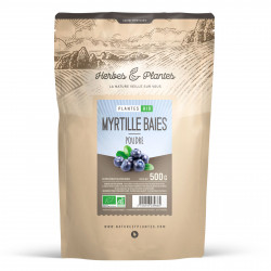 Myrtille feuille - 500 gr de poudre