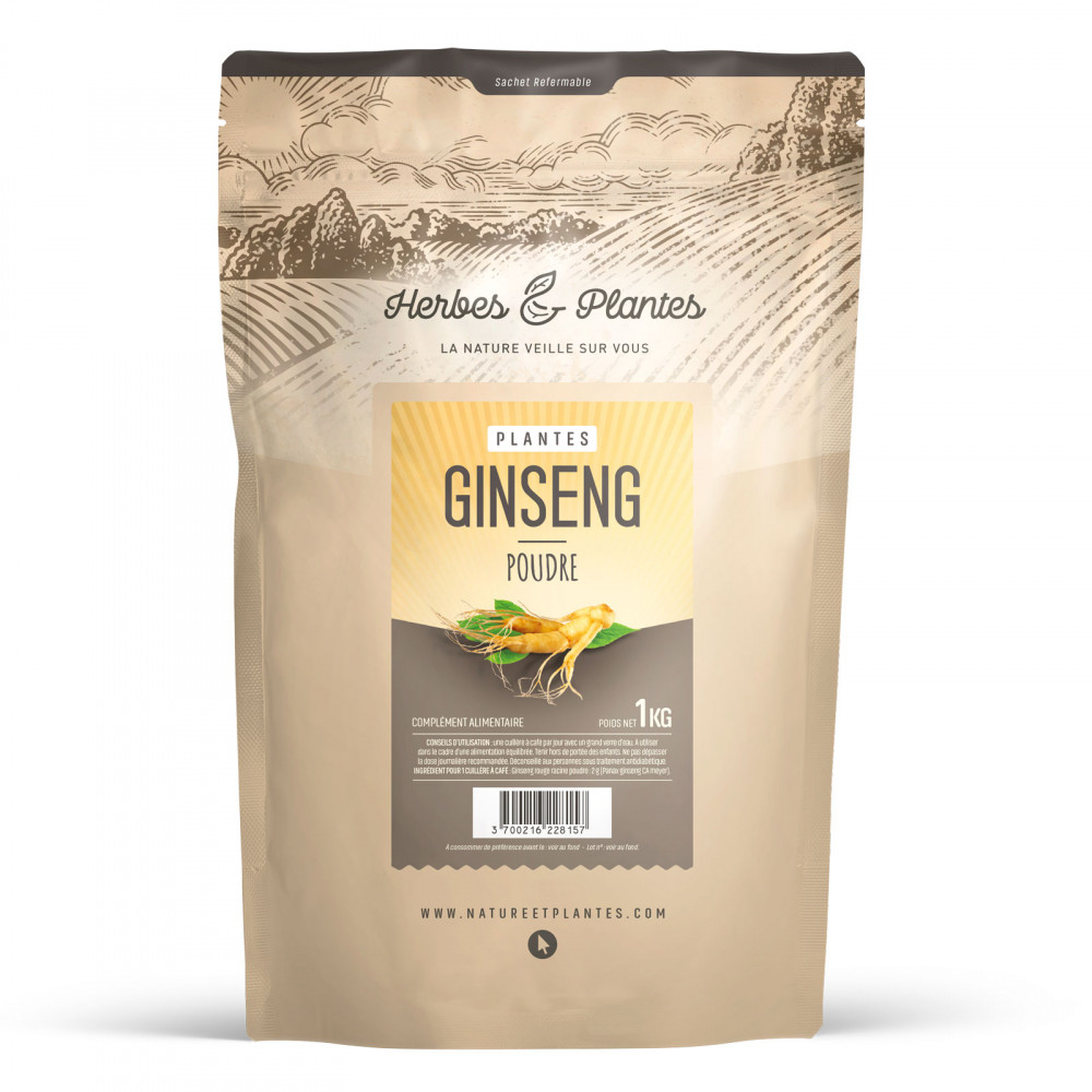 Poudre de Ginseng Rouge Panax 1 kg