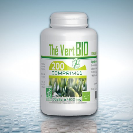 Thé Vert biologique-200 comprimés à 400 mg
