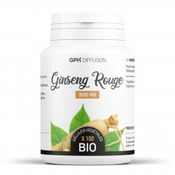 Ginseng rouge racine biologique 300 mg - 100 gélules végétales