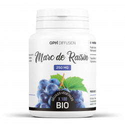 Marc de raisin biologique 250 mg - 100 gélules végétales