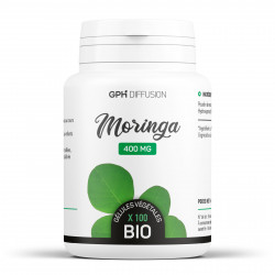 Moringa Oleifera biologique 400 mg - 100 gélules végétales