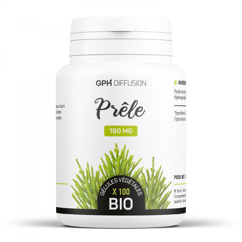 Prêle biologique 190 mg - 100 gélules végétales