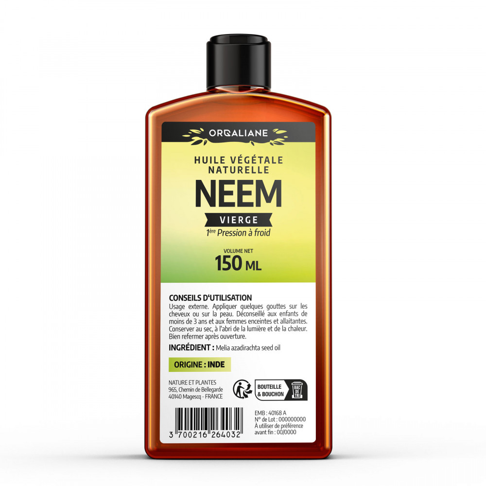 Huile de Neem - 150ml - Huile végétale 100%