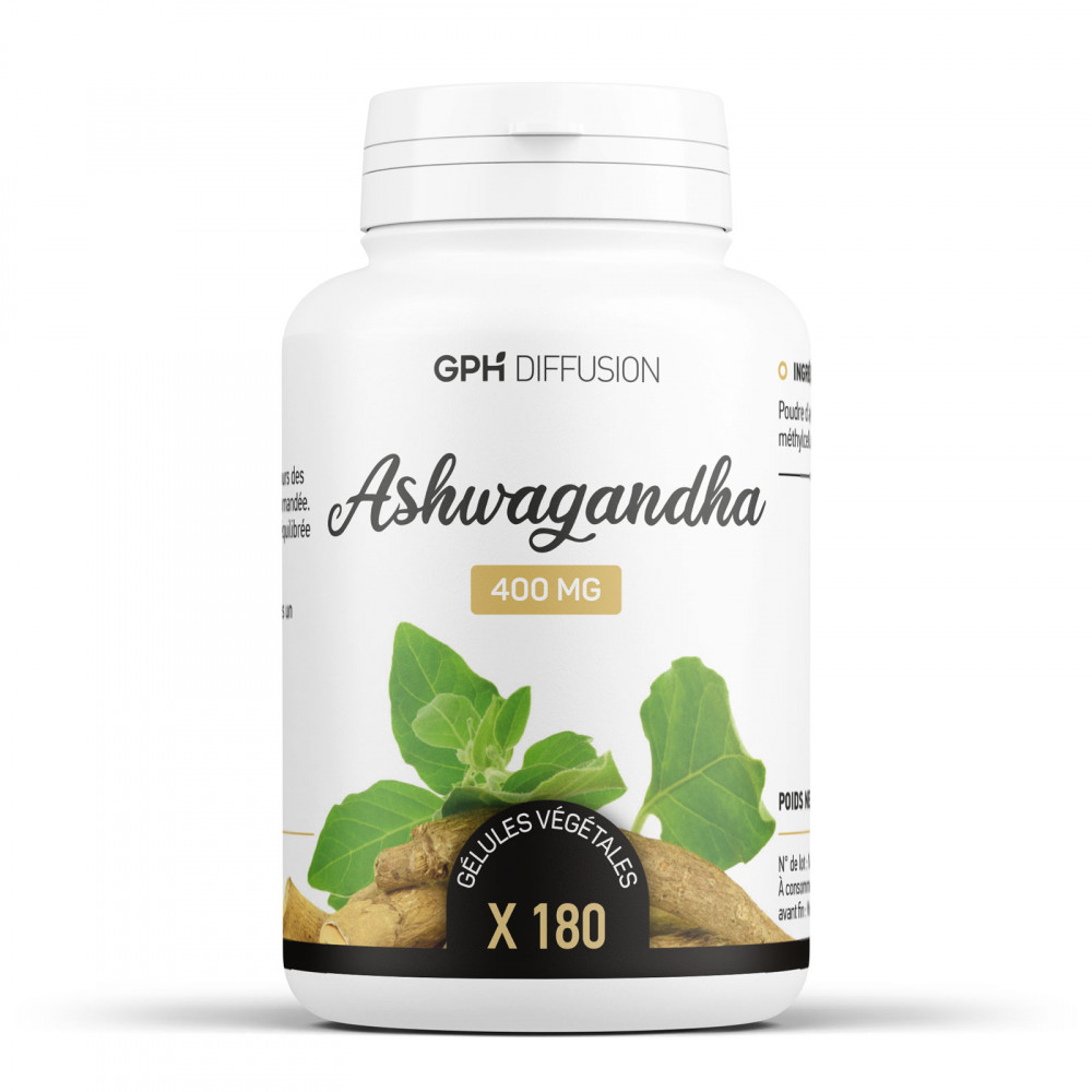 Ashwagandha 400 mg - 180 gélules Végétales