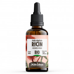 Huile végétale de Ricin Bio - 50 ml - Cosmos Organic - Natureen|Planète au Naturel