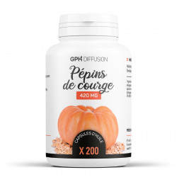 Huile de Pépins de Courge Bio - 420 mg - 200 capsules …