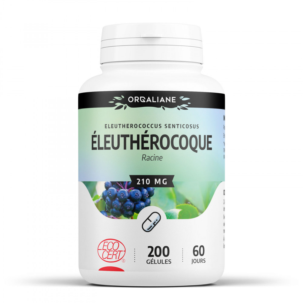 Eleuthérocoque  bio - 200 gélules à 210 mg